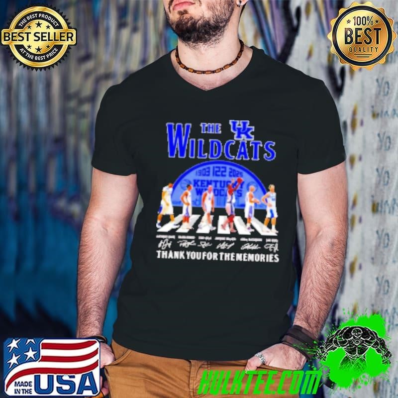 The Kentucky Wildcats Abbey Road 122 years The Legends 1903 2025 thank you for the memories signatures Shirt