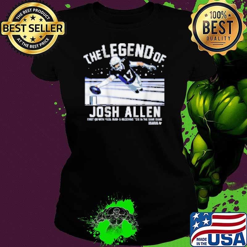 The Legend Of Josh Allen First 08 With Pass Rush And Receiving To's In The Same Game Ladies tee
