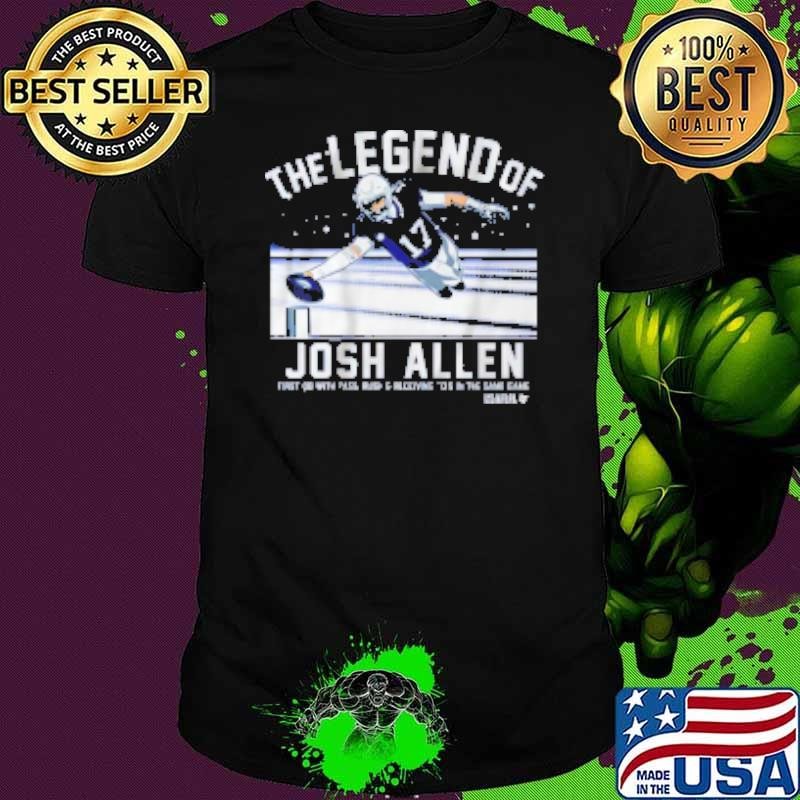 The Legend Of Josh Allen First 08 With Pass Rush And Receiving To's In The Same Game Unisex