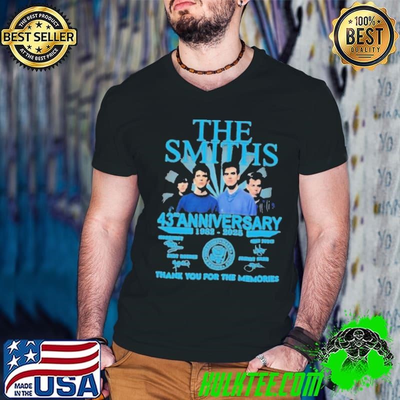 The Smiths 43rd Anniversary 1982 2025 Thank You For The Memories Signatures Shirt