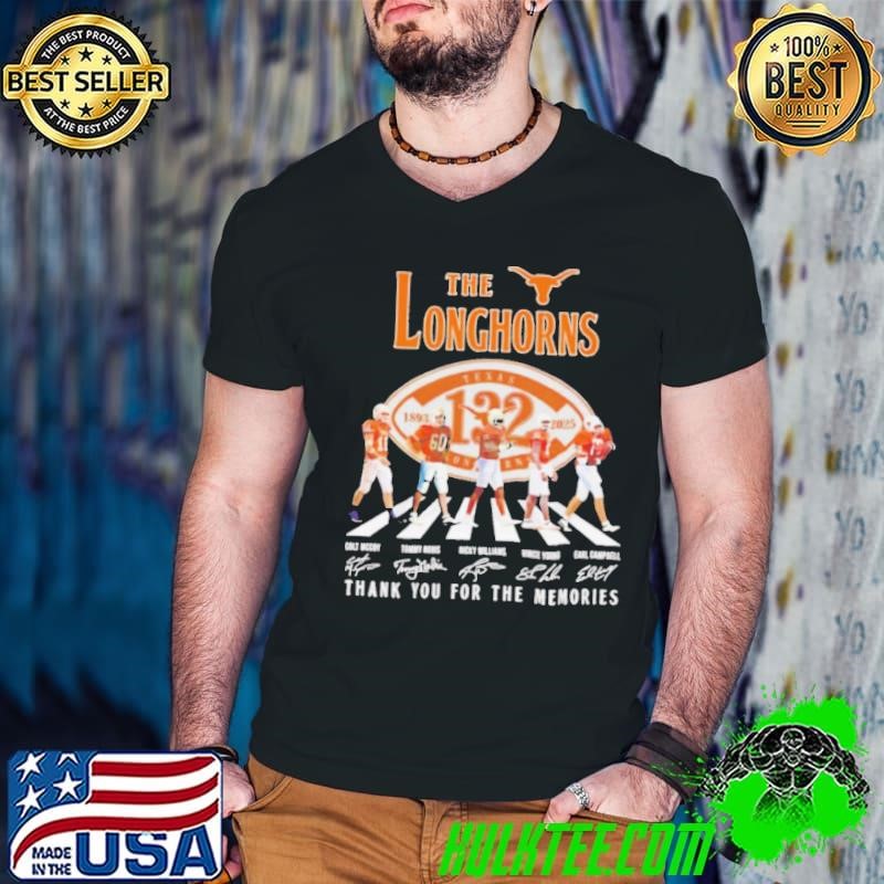 The Texas Longhorns 132nd Anniversary 1893 2025 abbey road signatures shirt