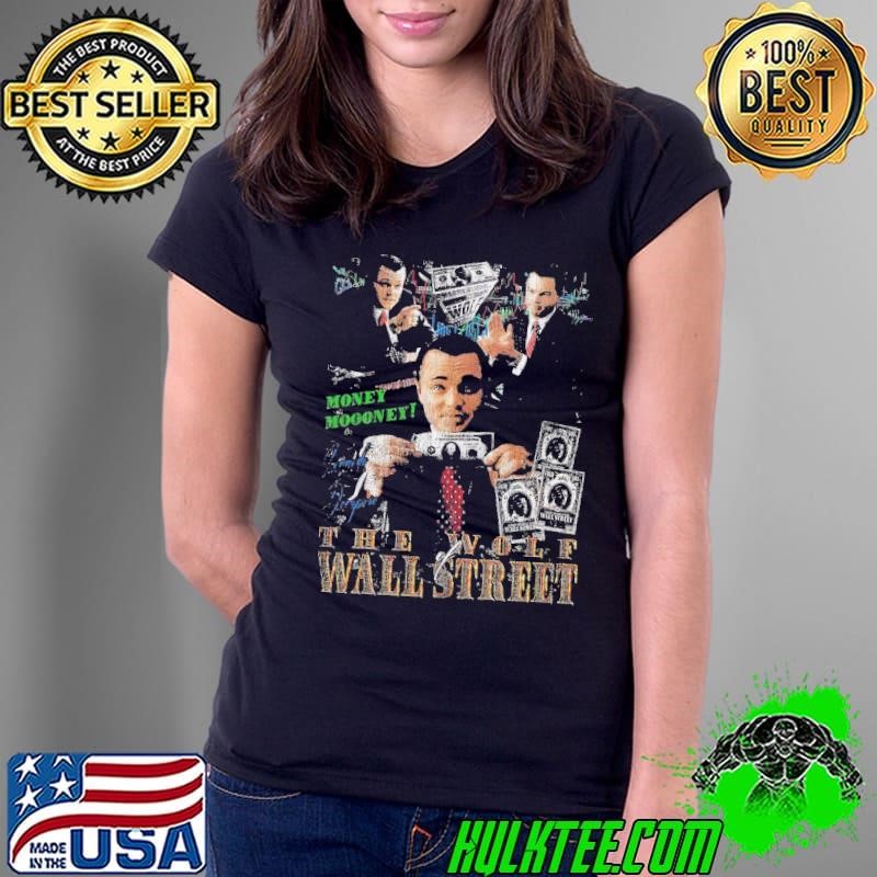 The Wolf Wall Street American satirical biographical black T-Shirt