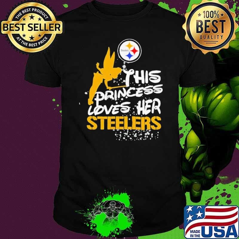 This princess love her Pittsburgh Steelers shirt