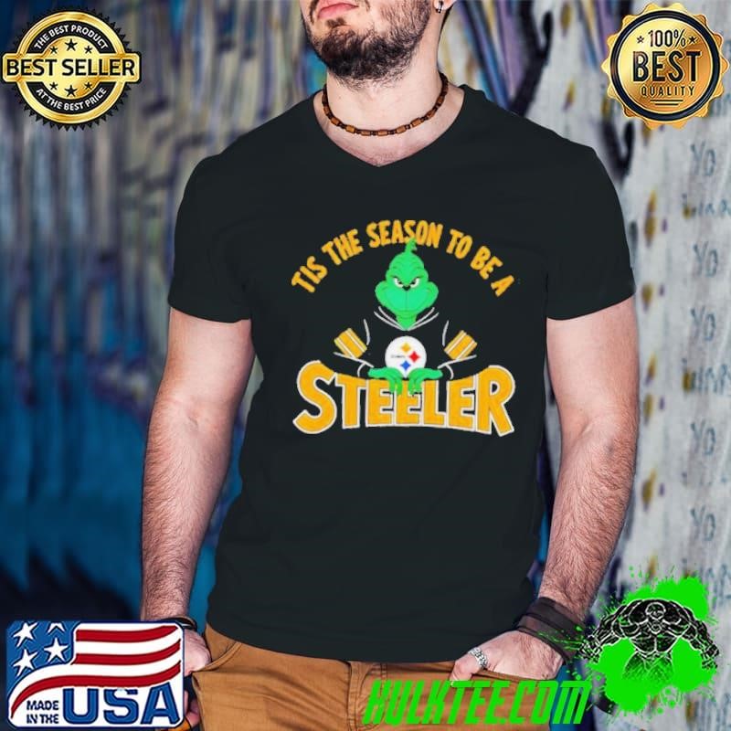 Tis the season to be a steeler football Christmas Grinch shirt
