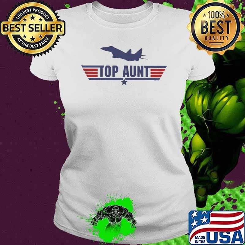 Top Aunt Maverick Top gun and logo shirt
