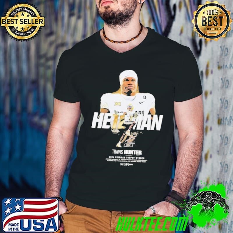 Travis Hunter 2024 Heisman Trophy Award Winner Guys V Neck