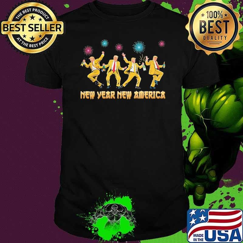 Trump Dance New Year Eve Trump New Year Party 2025 Fireworks T-Shirt