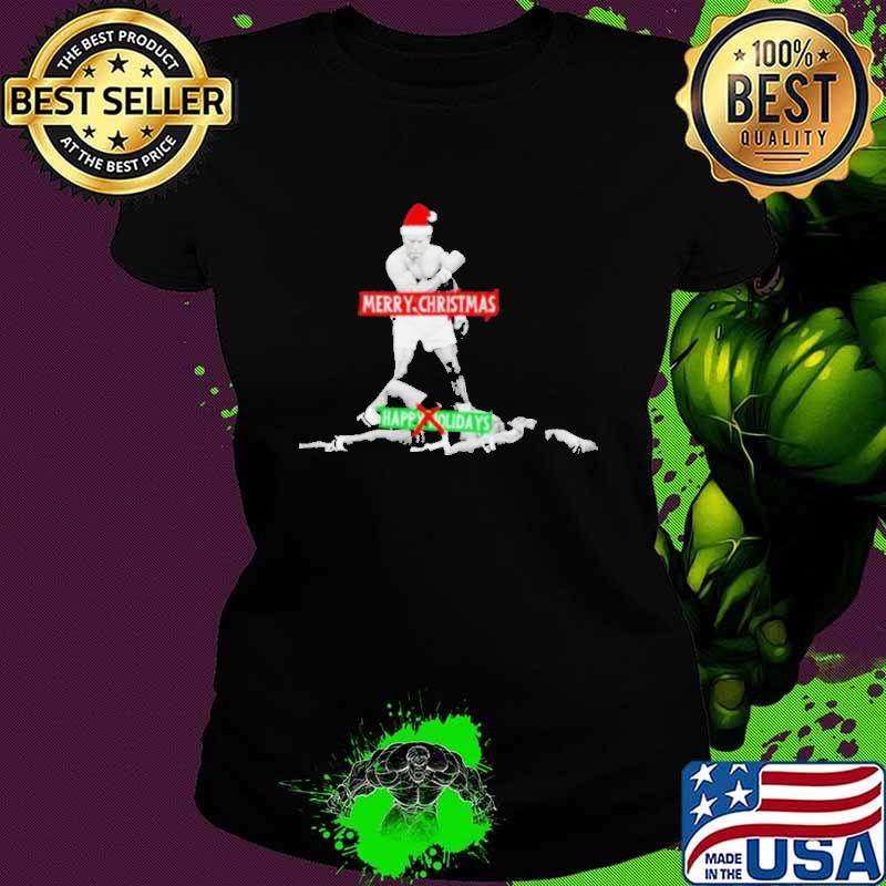 Trump Merry Christmas not happy holidays shirt