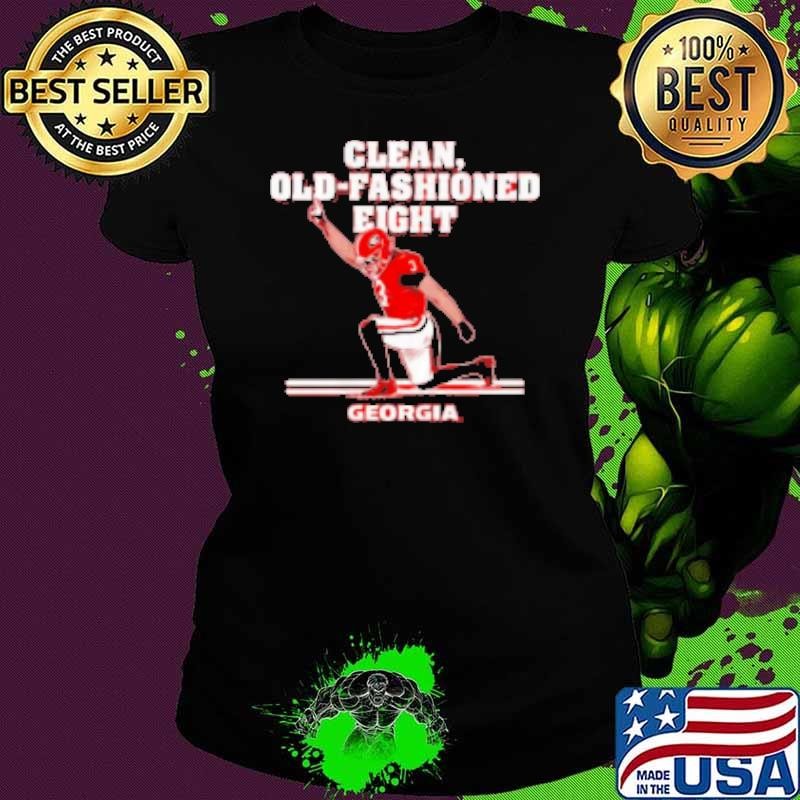UGA Bulldogs Nate Frazier Clean Old Fashioned Eight Shirt
