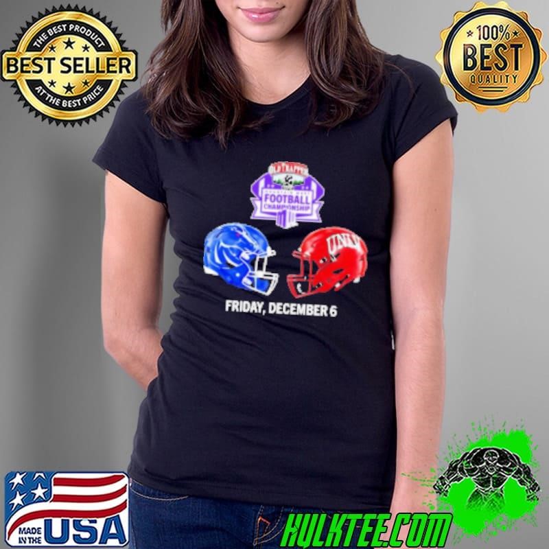 UNLV Rebels vs Boise State Broncos 2024 Mountain West Football Championship matchup Ladies Tee
