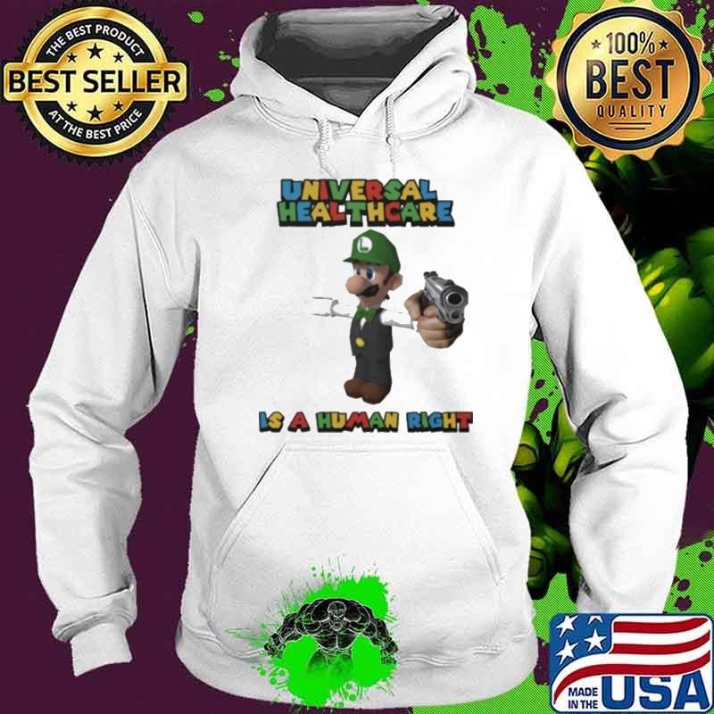 Universal Healthcare Is A Human Right Luigi Mangione Super Mario Hoodie