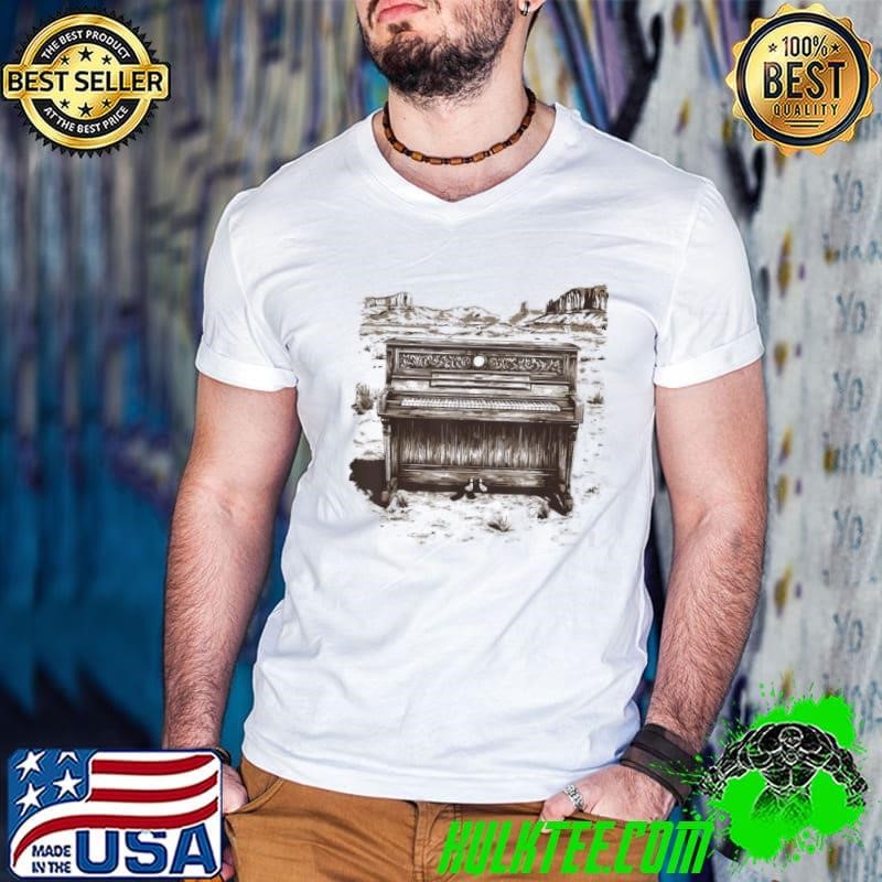 Vintage Western Piano Player Tshirt Piano Piano Shirt