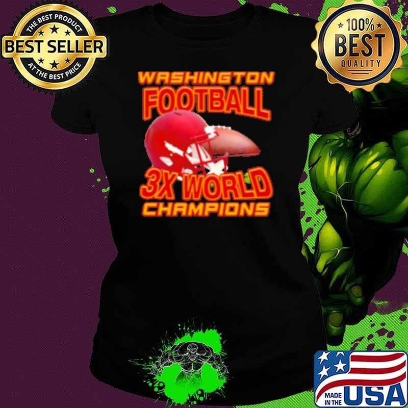 Washington Commanders Football 3X World Champions helmet Shirt