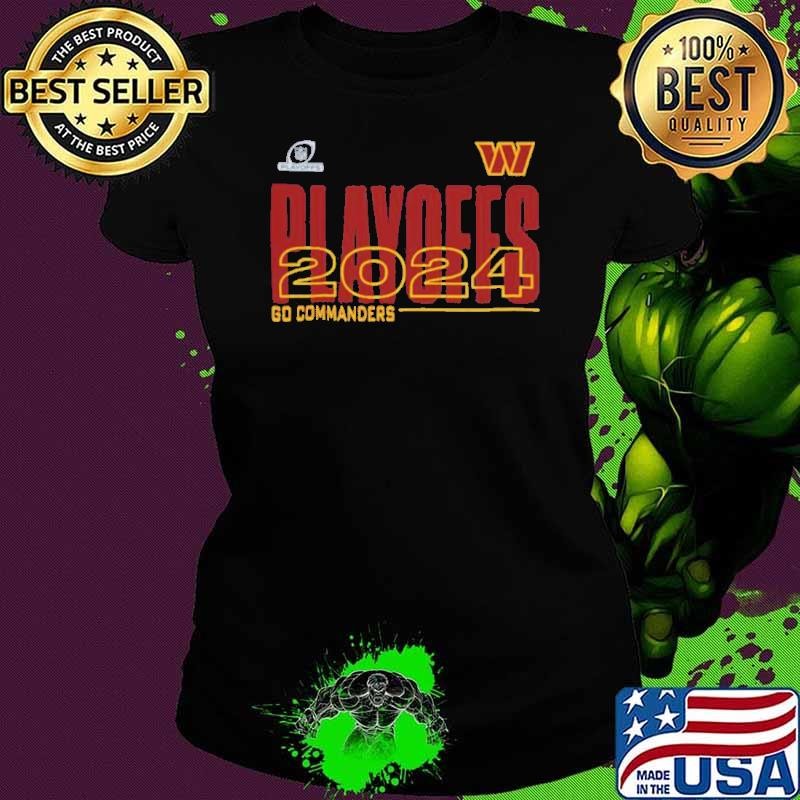 Washington Commanders Go Commanders 2024 NFL Playoffs Ladies tee