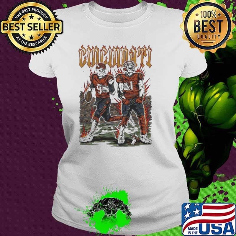Welcome to Cincinnati Bengals Football skeleton players shirt