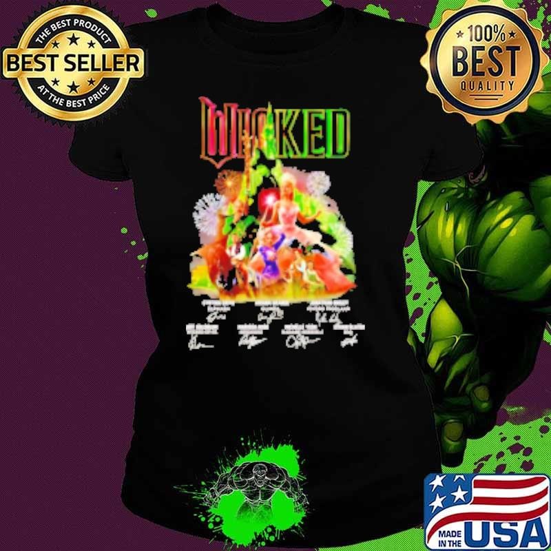Wicked Cynthia Erivo Ariana Grande Jonathan Bailey signatures Shirt