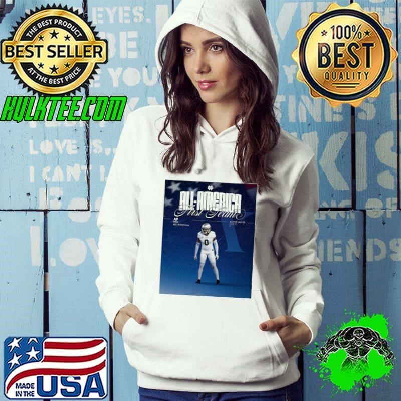 Xavier Watts has been named an AP First Team All-American Notre Dame Fighting Irish Poster Hoodie