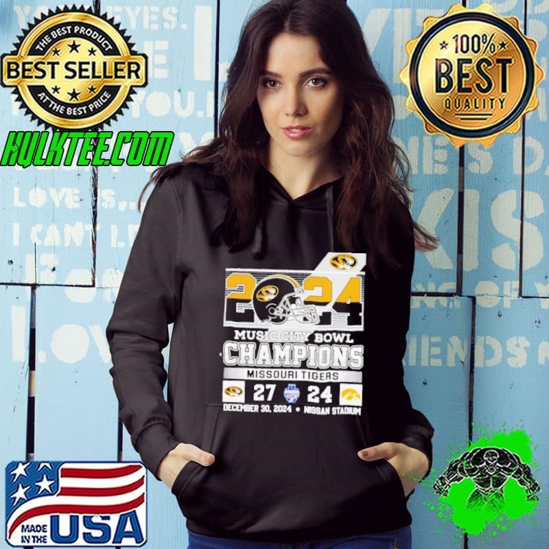 2024 Music City Bowl Champions Missouri Tigers Hoodie