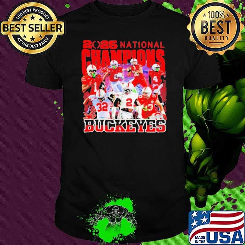 2025 College Football Playoff Ohio State National Championship all team shirt