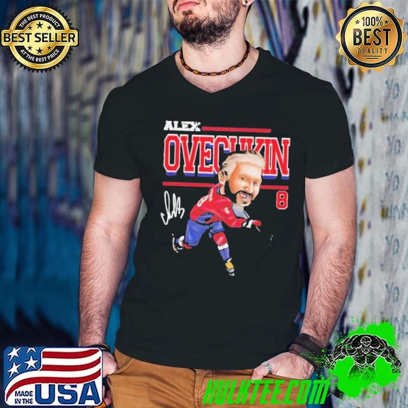 Alex Ovechkin Washington Capitals NHL hockey cartoon signature vintage shirt