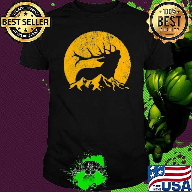 American Elk Hunter Dad Vintage Retro Bow Hunting Gift Shirt