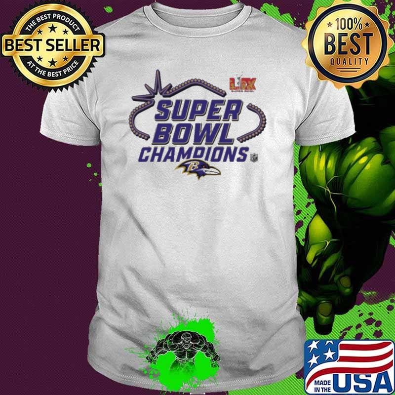 Baltimore Ravens Super Bowl LIX Champions Locker Room Logo Shirt