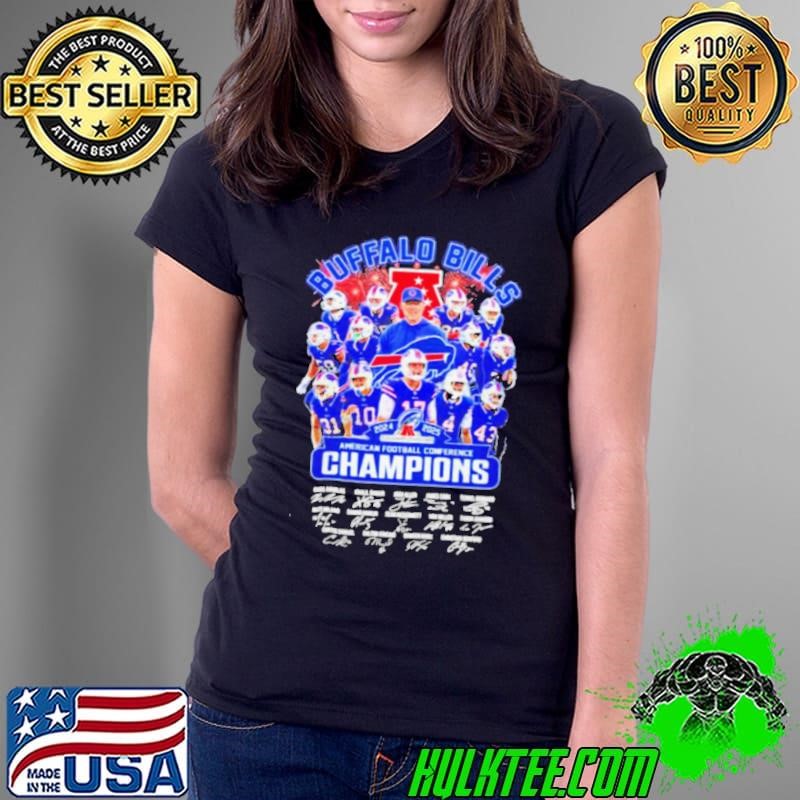 Buffalo Bills 2024 – 2025 AFC Champions signatures shirt
