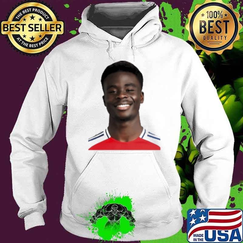 Bukayo Saka Arsenal F.C big face graphic Hoodie