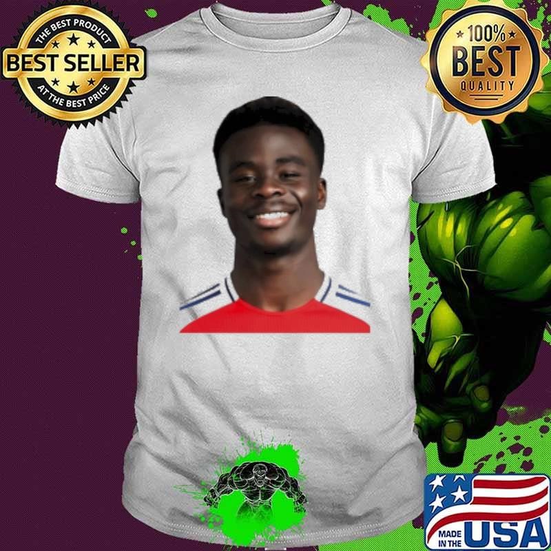 Bukayo Saka Arsenal F.C big face graphic Shirt