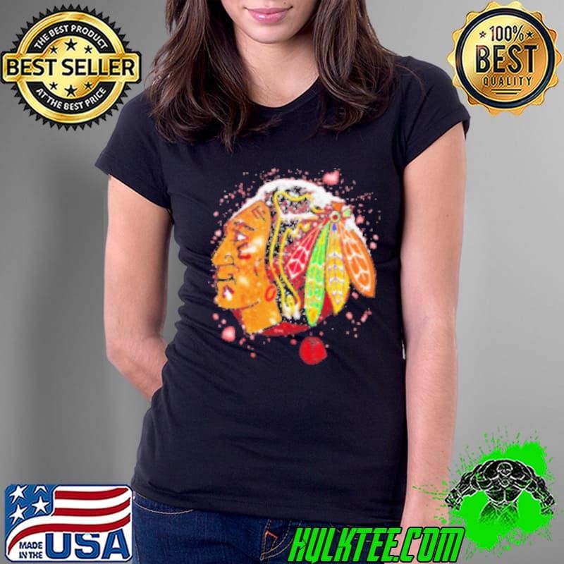 Chicago Blackhawks Snow Logo Shirt