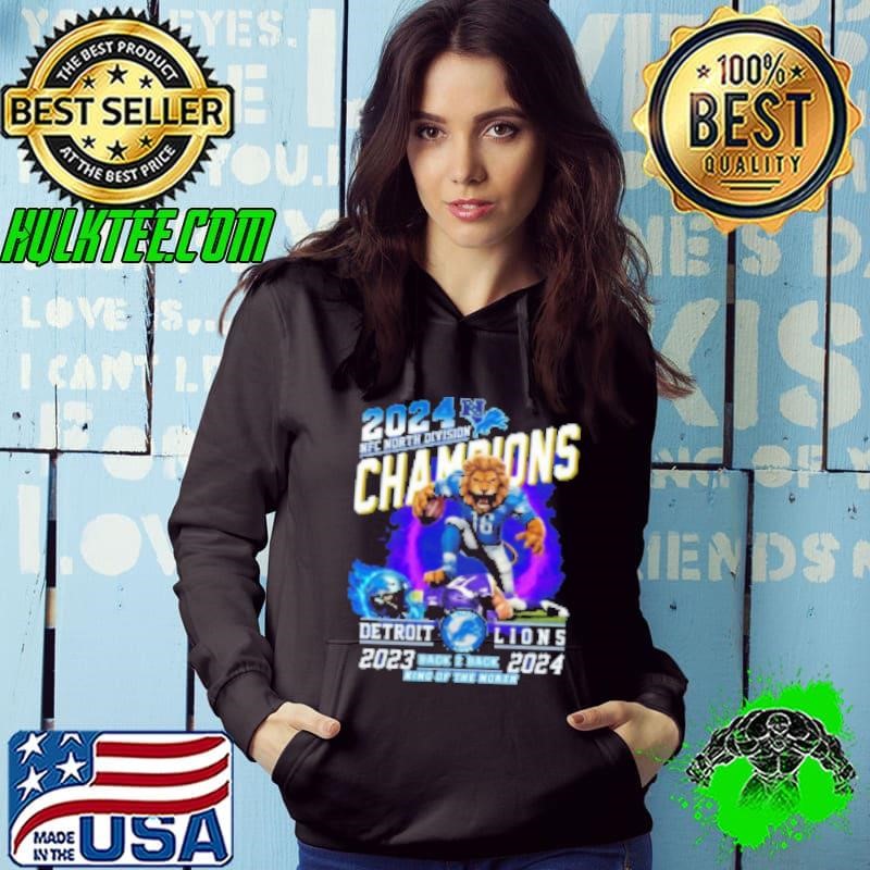 Detroit Lions Back 2 Back NFC North Division Champions Hoodie