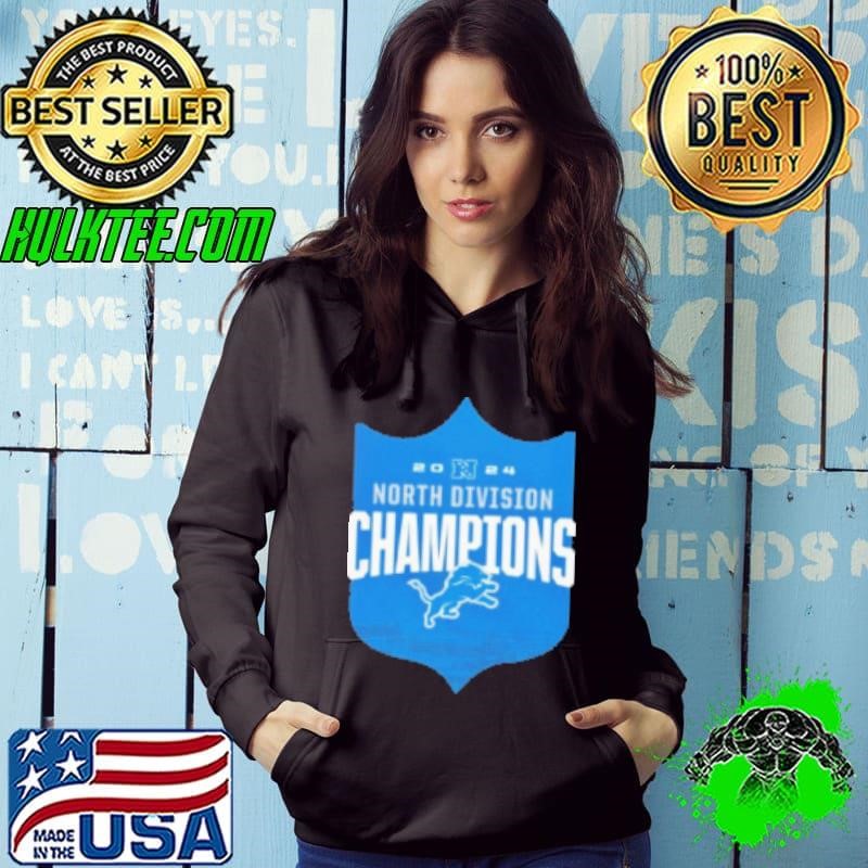 Detroit Lions Back To Back 2024 North Division Champions Shield Hoodie