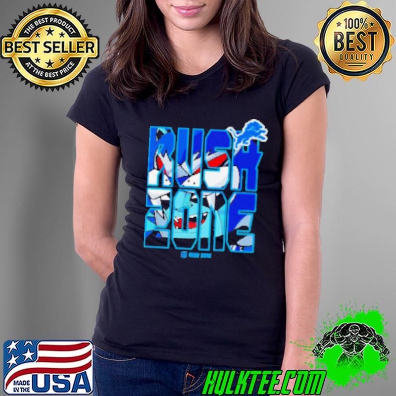 Detroit Lions NFL Rush Zone Football Logo Shirt