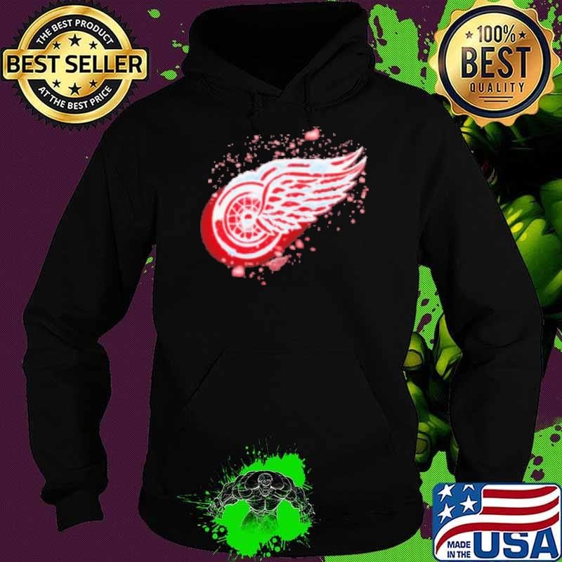 Detroit Red Wings Snow Logo Hoodie