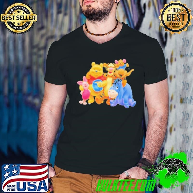 Disney pooh and friends cartoon Guys V Neck