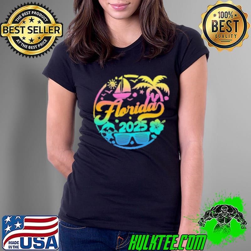 Florida 2025 Family Vacation Beach Matching Group Ladies Tee