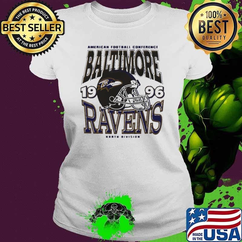 Football Conference 1996 Baltimore Ravens North Division helmet shirt