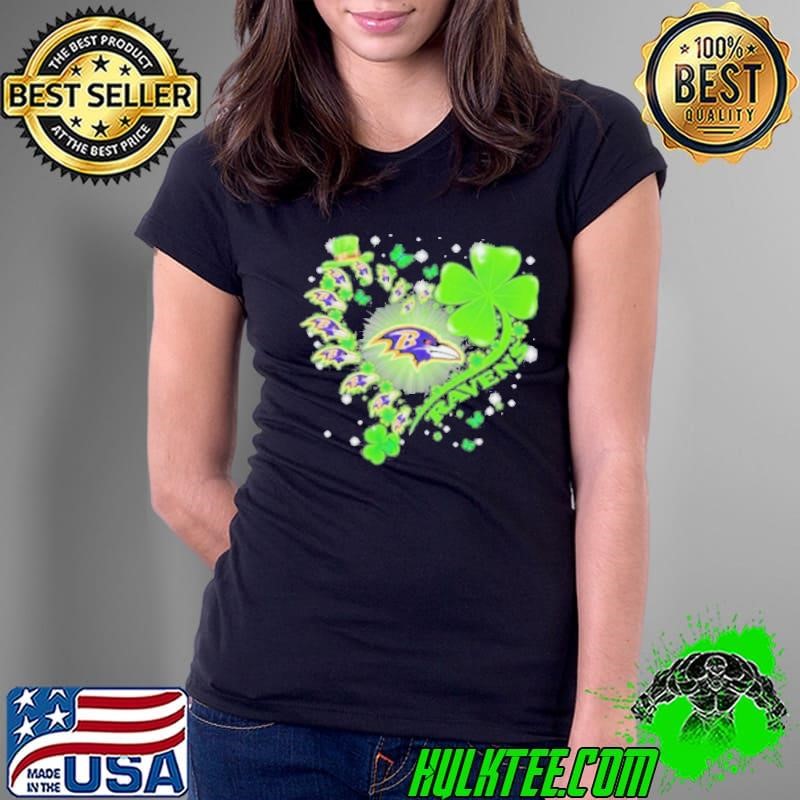 Heart Baltimore Ravens Logo St Patrick’s Day Shirt