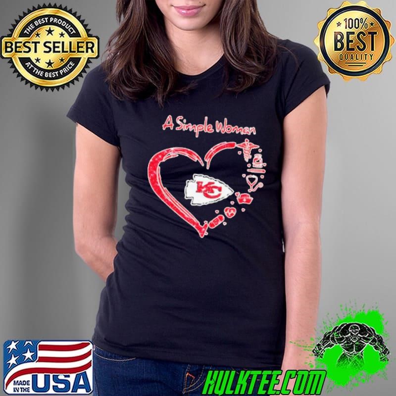 Heart a simple woman Kansas City Chiefs shirt