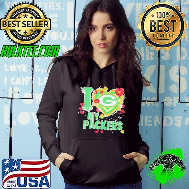I love Green Bay Packers my Packers heart Hoodie