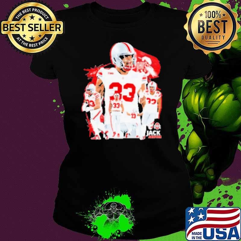 Jack Sawyer Ohio State Buckeyes football 90s graphic Ladies tee