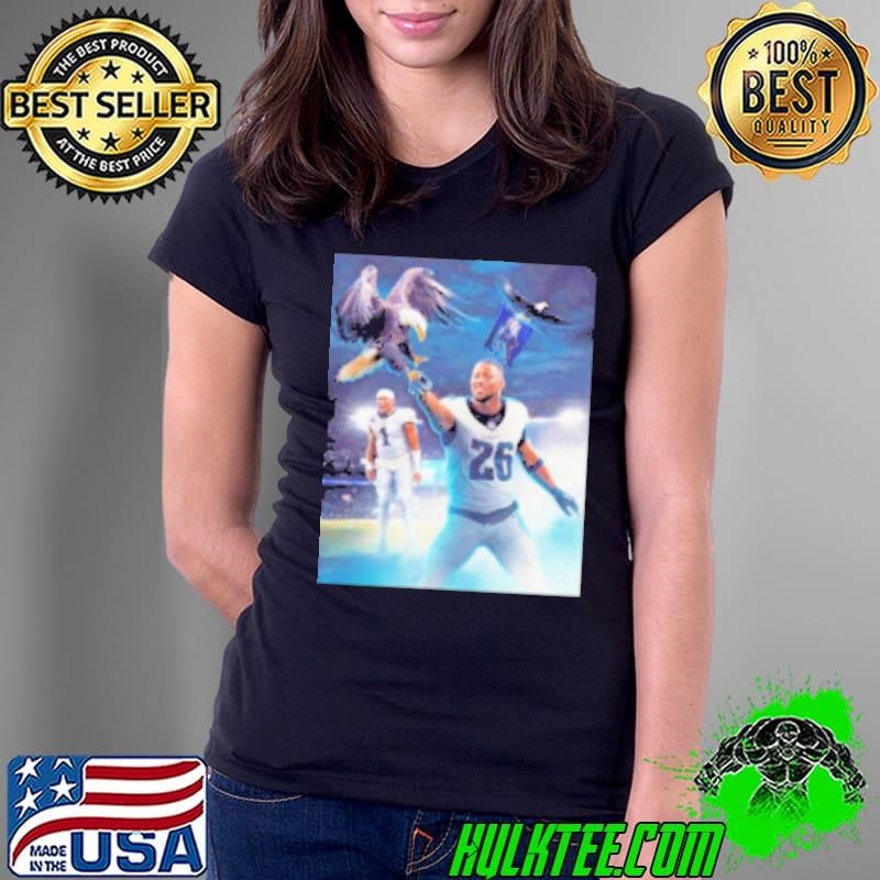 Jalen Hurts and Saquon Barkley Philadelphia Eagles fly into Baltimore and steal the W shirt Shirt