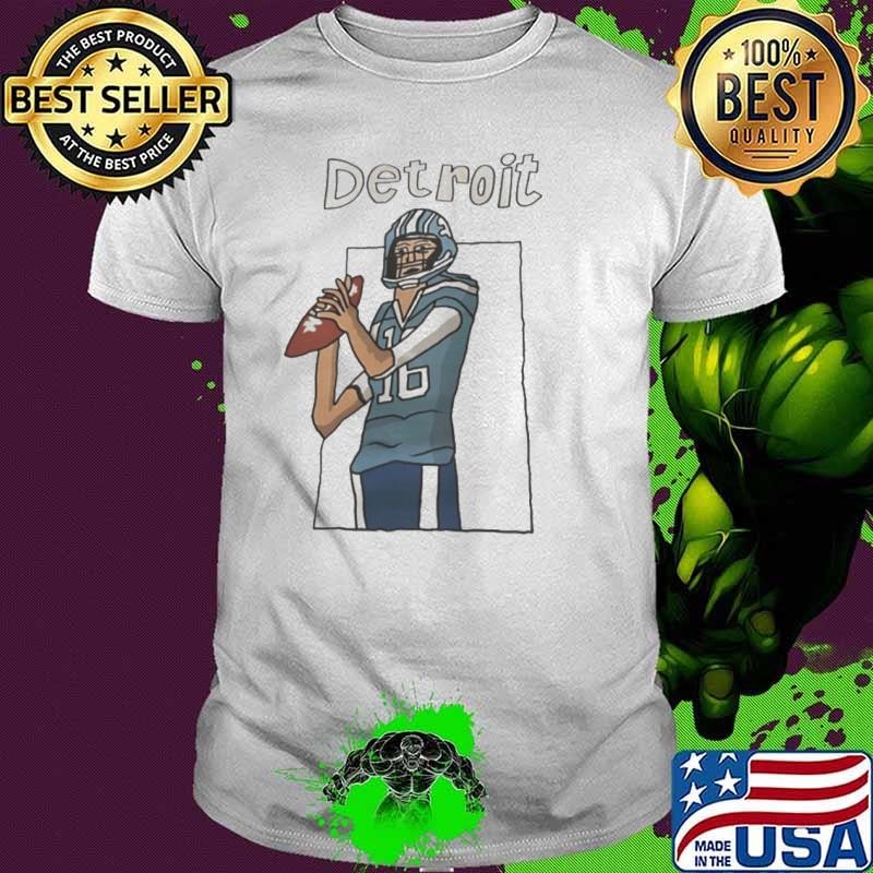 Jared Thomas Goff Detroit Lions football player art shirt