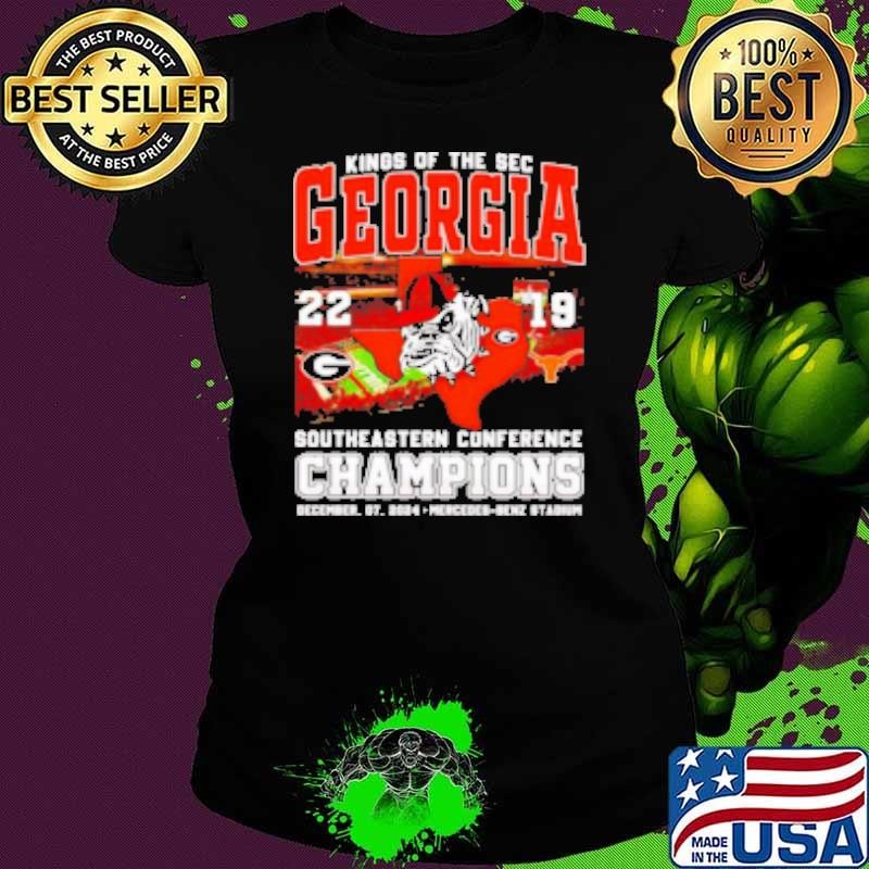 Kings of The SEC Georgia 22 19 Texas Southeastern Conference Champions Ladies tee