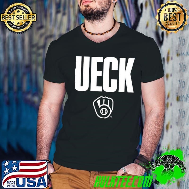 Legendary Bob Uecker MLB Milwaukee Brewers Thank You Ueck Guys V Neck