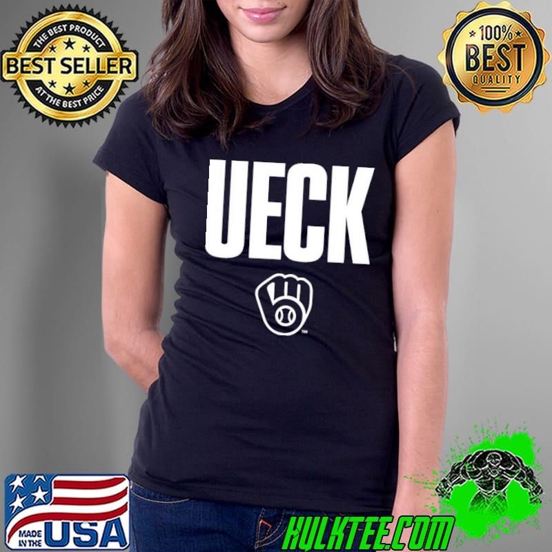 Legendary Bob Uecker MLB Milwaukee Brewers Thank You Ueck Ladies Tee