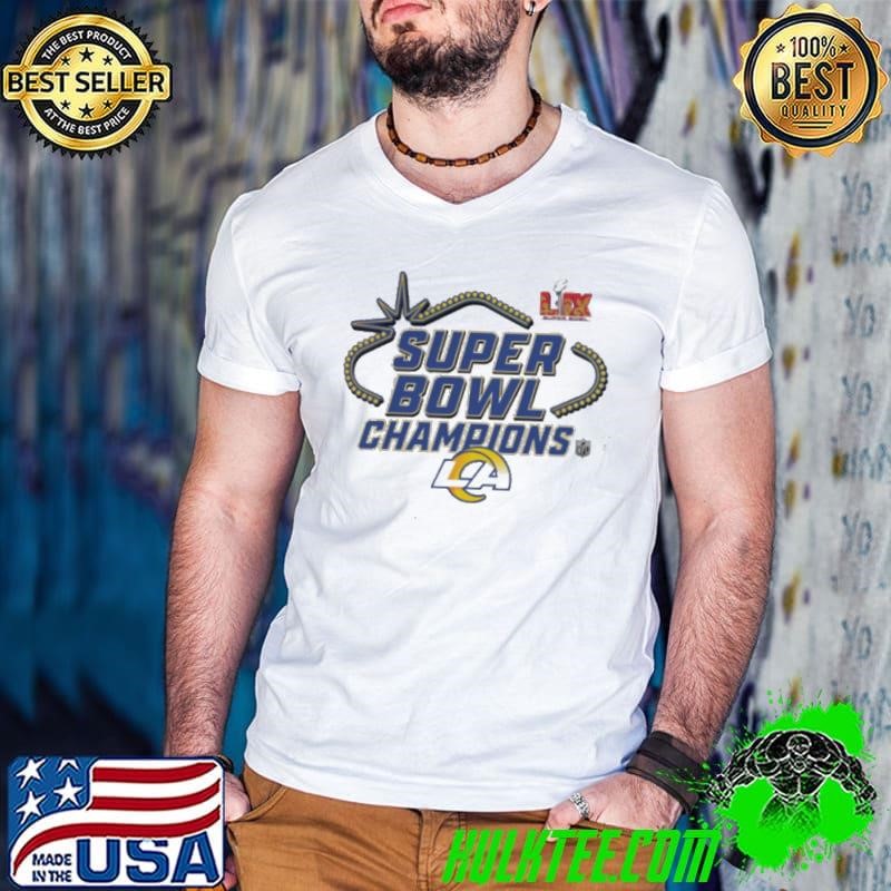 Los Angeles Rams Super Bowl LIX Champions Locker Room Logo Guys V Neck