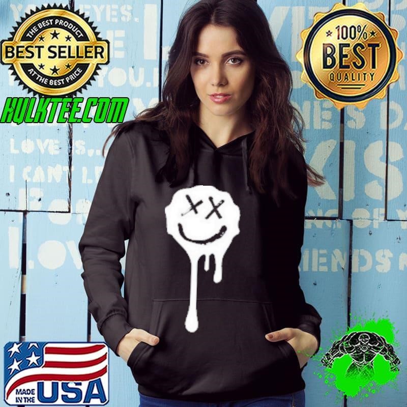 Louis Tomlinson Olive Drip Smiley Hoodie
