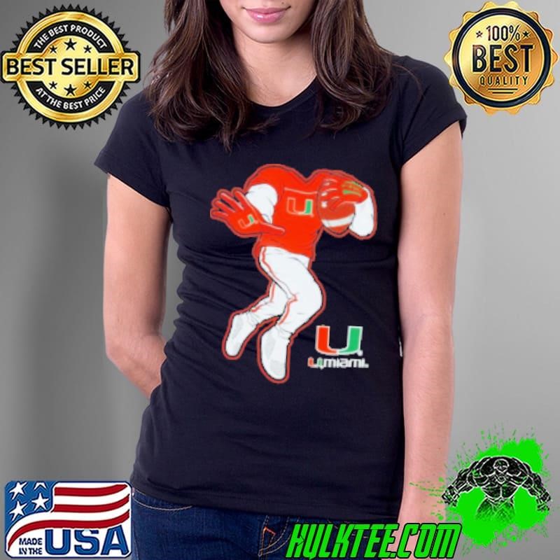 Miami Hurricanes Yard Rush II Football Player Shirt