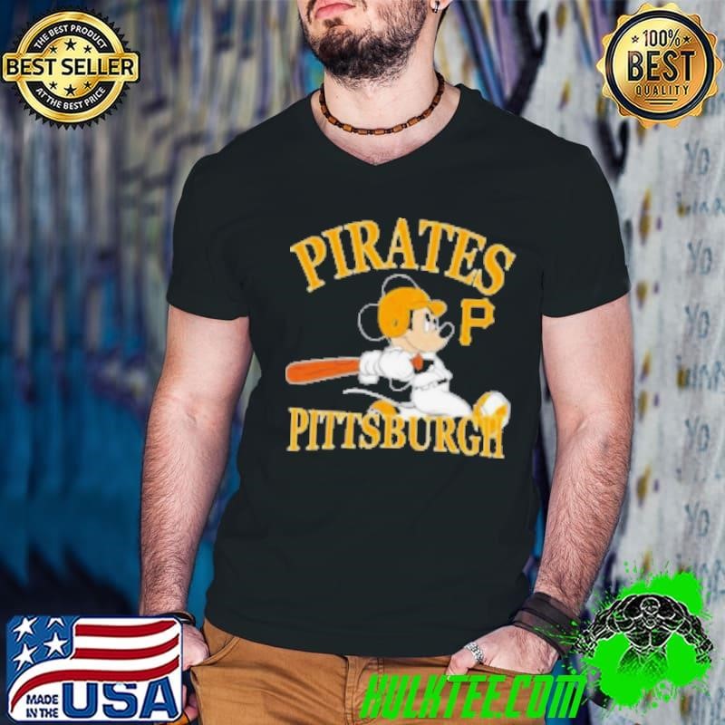 Mickey Mouse Pittsburgh Pirates baseball logo Shirt